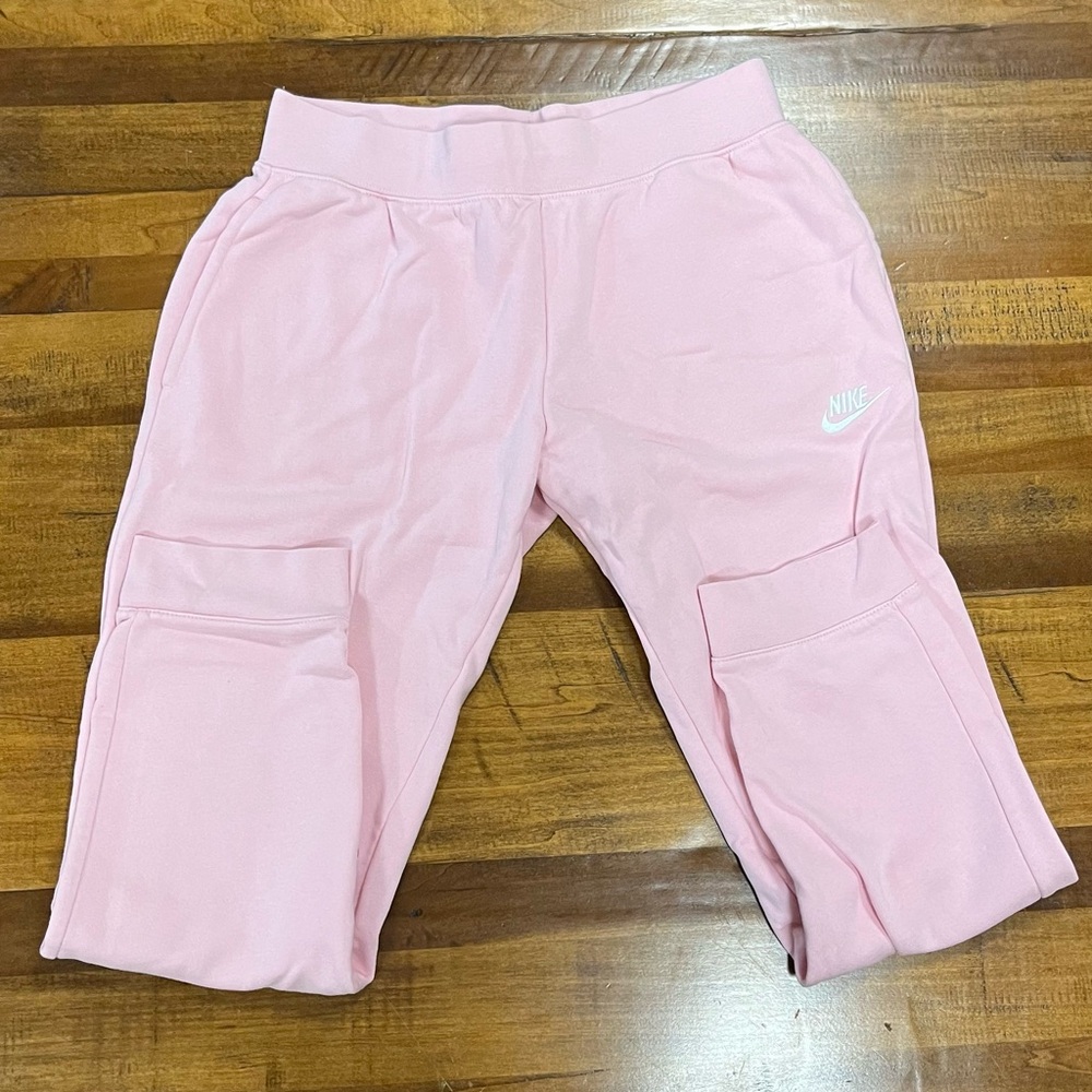 nike girls pink joggers